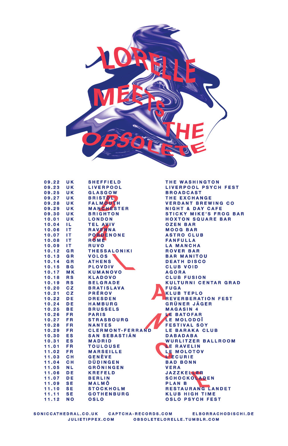 Lorelle Meets The Obsolete - EU/UK Tour 2016